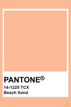 pantone's beach sand color is shown with the text pantone on it