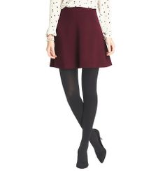 Just ordered this. Can see it with my Bien Sur sweater and black tights. Or wine on wine with Jenna's Uniqlo sweater... Uniqlo Sweater, Clothes Pictures, Work Looks, Petite Women, Trendy Clothes For Women, Cute Skirts, Black Tights, Circle Skirt