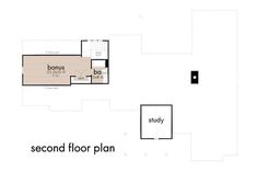 the second floor plan for this home