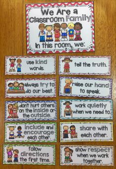 classroom rules for reading and writing about the different types of words in this class, we are