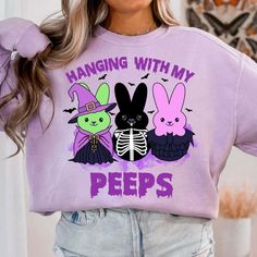 Spooky Easter, Bunny Png, Easter Png, Easter Peeps, Halloween Digital, Party Prints, Pin Up Style, Tshirt Design, Png Format