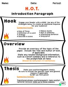 an overview of the text structure for a topic in a research paper, including examples