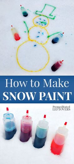 how to make snow paint for kids