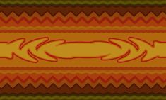 an orange and brown pattern with arrows on the bottom right corner, in different colors