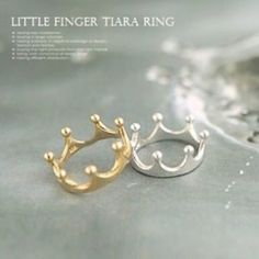 New!! Crown Ring In Gold Or Silver Tone. Super Cute For The Princess Or Queen Inside Every Girl! Small Crown Ring, I Love You Ring, Silver Crown Ring, Tiara Ring, Wedding Ring Sizes, Wedding Accessories Jewelry, Silver Crown, Jewelry Wedding Rings, Crown Ring