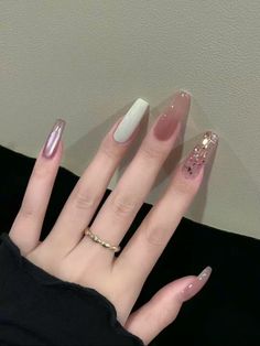 Minimal Nails Art, Nails Board, Art Deco Nails, Asian Nails, Girly Acrylic, Minimal Nails, Girly Acrylic Nails, Pretty Gel Nails, Hot Nails