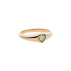 A little bijou for yourself or from a lover, the Opal Heart Signet Ring features a 4mm natural white opal from Australia set in a solid 14k gold band. Each opal is unique, just like you. Contact us to customize the size info@talonnyc.com. Opal Birthstone Promise Ring, Fine Jewelry Opal Promise Ring, Gold Minimalist Heart Shaped Signet Ring, Opal Signet Ring, Minimalist Heart-shaped Signet Ring For Valentine's Day, Valentine's Day Heart-shaped 14k Gold Signet Ring, Heart-shaped Yellow Gold Signet Ring For Valentine's Day, White Opal, Opal Rings