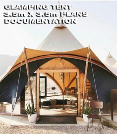 an image of a tent with the words glamping tents