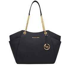 Michael Kors Jet Set Travel, White Internet Famous, Clutch Purse Black, Black Pvc, Mk Bags, Travel Handbags, Travel Tote Bag, Hospital Bag, Large Handbags, Bags Fashion