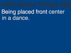 a blue background with the words little dance things 98 being placed front center in a dance