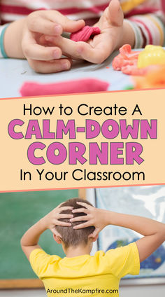 Child in classroom calm-down corner. Dyslexic Students, Get To Know You Activities, Big Feelings, Calm Down Corner