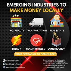 an advertisement for energy companies to make money locally infographical poster on black background