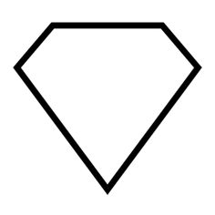 a black and white image of a diamond