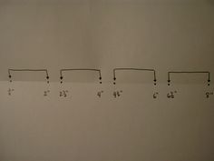 a line drawing shows the height of different lines in each direction, from one point to the next