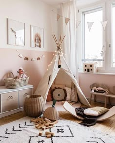 an instagram photo with a teepee tent in the corner