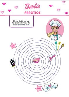 #preschool #preschoolworksheets #preschoolactivity #printablesforkids #preschoolbarbie #barbie #barbieactivity #printablecoloringpages Smart Box, Barbie Theme Party, Barbie Theme, Simple Math, Group Games, Shapes Activities, Chefs Hat