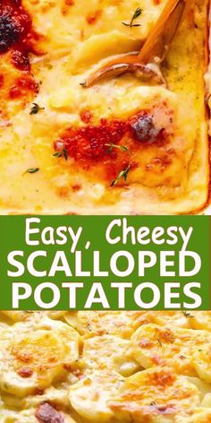 easy, cheesy scalloped potatoes are the perfect side dish for any meal