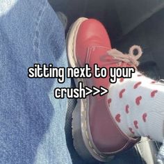 someone is sitting next to their car with the caption saying, waiting next to your crush > >