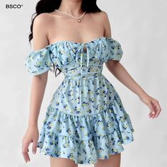 Korean Fashion Dress, Teen Fashion Outfits, Kawaii Fashion, Cute Casual Outfits, Blue Dress, Classy Outfits, Pretty Outfits