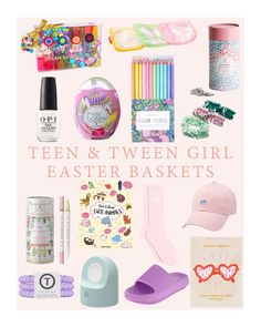 Tween and Teen Easter Basket Filler Ideas Easter Prizes For Teens, Teen Easter Basket Ideas 2024, Easter Basket Teen Girl, Easter With Teens, Pre Teen Easter Basket Ideas, Easter Basket For Teenage Girl, Easter Egg Fillers For Teens, Easter Basket Ideas For Teen Girls, Preteen Easter Basket Ideas