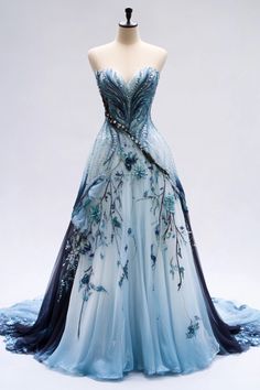 Alice In Wonderland Wedding Dress, Witchy Dresses, Prom Dress Aesthetic, Ballroom Dress Inspiration, Dream Prom Dress, Modern Dresses, Exquisite Dresses, Fantasy Wardrobe, Steampunk Wedding