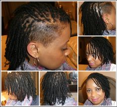 Locs With One Side Shaved, Loc Hawk, Mohawk Braid Styles, Natural To Relaxed Hair, Coiling Natural Hair, Side Shaved, Shaved Side, Braids With Shaved Sides