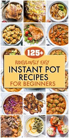 an image of instant pot meals for beginners