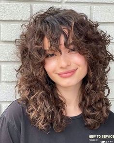 Bangs For Square Face, Curly Hair Trends, Square Face, Haircuts For Curly Hair, Hairdos For Curly Hair, Curly Hair Inspiration, Curly Hair With Bangs