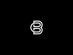 the letter b is shown in black and white