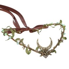 PRICES MAY VARY. Unique Design: The elf forest crown features a distinctive V-shaped design that is both elegant and eye-catching. Adorned with delicate leaves and shimmering rhinestones, this crown is sure to turn heads and make you feel like fairy princess. Woodland Atmosphere: The fairy floral headband features dark leaves design that exudes a charming woodland vibe. The retro tones and natural elements make it a standout accessory for Renaissance fairs, cosplay events, and photo shoots. Hand Druid Accessories, Ren Faire Jewelry, Forest Elf Cosplay, Medieval Circlet, Dark Fairy Crown, Earing Inspiration, Goddess Tiara, Forest Crown, Elf Forest