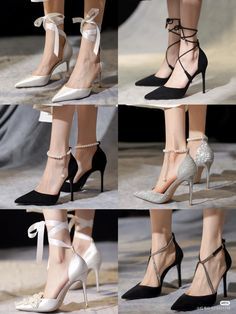 High Heels Elegant Style, Douyin Heels, Korean Heels Outfit, Elegant High Heels Classy, Elegant Shoes Heels Classy, Korean Shoes Heels, Classy Heels Elegant, Korean High Heels, Elegant Heels Classy