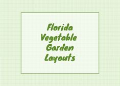 the words florida vegetable garden layouts