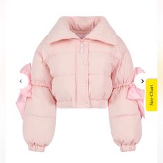 Nwot New Without Tags! 2xl Size! Pink Marshmallow, Pink Marshmallows, Luxurious Interior, Cropped Puffer Jacket, Pink Drinks, March 2023, Lucky Charms, Dolce E Gabbana, Girly Outfits