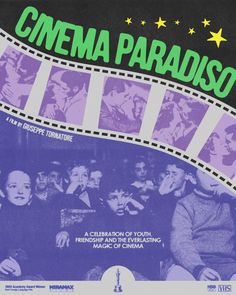 a movie poster for the film cinema paradiso