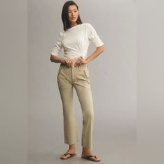 78% Cotton, 20% Recycled Cotton, 2% Elastane Front Slant Pockets Back Flap Pockets Front Zip Machine Wash Imported Dimensions Standard: 9.75" Rise 27" Inseam 9" Leg Opening Crop Flare Pants, Cropped Flare Pants, Crop Flare, Cropped Flares, Flare Pants, Recycled Cotton, Flap Pocket, Style Me, Pant Jumpsuit