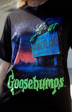 Welcome To Horrorland, Goosebumps Shirt, Jeep Baby, Usa Tank Top, Goosebumps Books, Usa Tank, Halloween Party Outfits, Halloween Clothes