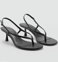 Chic black thong sandal Budget Shopping, Real Style