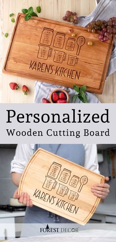 Personalized Cutting Board | Engraved Cutting Board | personalized kitchen gifts | Cutting Board | Small Wooden Projects | DIY Wooden Projects | Wooden Projects to Sell | Cutting Boards | Wood Cutting Boards | DIY Wood Projects | Wood Crafts | 5th Anniversary Gift | wood anniversary gifts | custom cutting boards | customized cutting board | Wooden Crafts | Home Décor Gift | Housewarming Gifts | personalized charcuterie board Personalized Kitchen Gifts, Cooking Gift, Practical Kitchen, Personalized Kitchen, Maple Walnut, Chopping Block, Gifts For Cooks