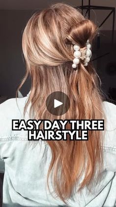 31K views · 2.2K reactions | Be sure to save this easy day three hairstyle for the next time you need to look put together quick! 🙌🏻 

Hi friend, I’m Mandi, your virtual hair bestie! 👯‍♀️ I’m here to help you easily style, grow and repair your hair so that you can fall in love with it again. 🎉

Be sure to drop HAIR GOALS below and I’ll dm you for a 🆓 custom hair consult where I’ll give you personalized product and routine recommendations specific to your hair type, goals and needs. 

Hugs + Happy Hair 🥂 

#hairstyle #hairstyles #hairtutorial #hairtutorials #viralhairstyles #easyhairstyles #easyhairstyle #halfuphalfdownhairstyle #halfuphalfdown #halfup #halfupdo #clawclip #clawcliphairstyle #hairhacks #hairtips | Easy Hair Tutorials | Hairstyles | Hair Growth Easy Hair Tutorials, Hi Friend, Look Put Together, Makeup Mistakes, Half Updo, Playing With Hair, Easy Day