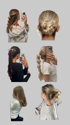 4th Of July Hair With Rubber Bands, Easy School Hairstyles For Teens, River Hairstyles, How To Do Hair, Fav Hairstyles, Softball Hairstyles, Everyday Hair