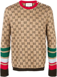 Gucci Sweater Outfit, Gucci Sweater Mens, Sweater Outfit Men, Sweaters Brown, Mens Crewneck, Crewneck Sweaters