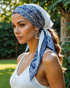 Kazakh Style, Dna Cloning, Headwrap Hairstyles, Head Coverings, Hair Scarf Styles, Silk Headscarf, Loungewear Outfits, Head Wrap Scarf, Scarf Fashion