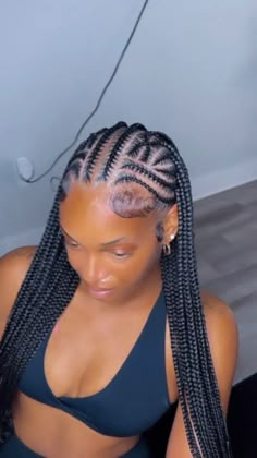 Braids New Styles, Large Tribals With Knotless Braids, 8-10 Stitch Braids, Cornrow And Box Braids Hairstyles, Layered Feed In Braids, Braided Back Hairstyles, Trible Braids Freestyle, Up Braided Hairstyles, Straight Back Feed In Braids