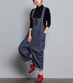 Denim Casual Spring Denim Overall Women Jumpsuits Overall Women, Spring Denim, Organic Colors, Pants Loose, Women Pants, Loose Style, Denim Cotton, Denim Details, Organic Cotton Fabric