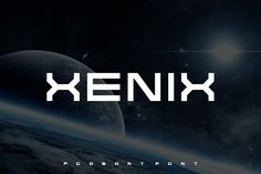 the word xenix in front of an image of earth