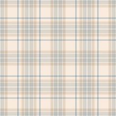 a beige and blue plaid pattern