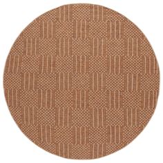 a round rug on white background