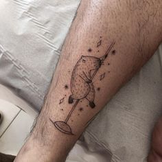 a person with a tattoo on their leg