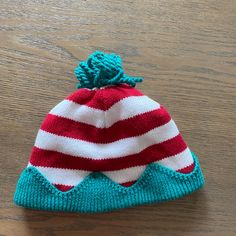 Adorable Holiday Hat With Fleece Lining. Never Worn Casual White Hat For Holiday, Casual White Holiday Hat, Cute Red Winter Hat, Fun Winter Hats For Playtime, Playful Red Winter Hat, Playful Red Beanie Hat, Cute Red Beanie Hat, Playful Red Hat For Playtime, Playful Red Hats For Playtime