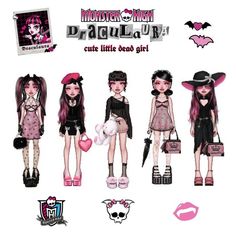 Everskies Outfits Monster High, Everskies Draculaura, Everskies Hair Name, Everskies Monster High, Everskies Halloween, Monster High Outfits, Draculaura Monster High, Arte Monster High